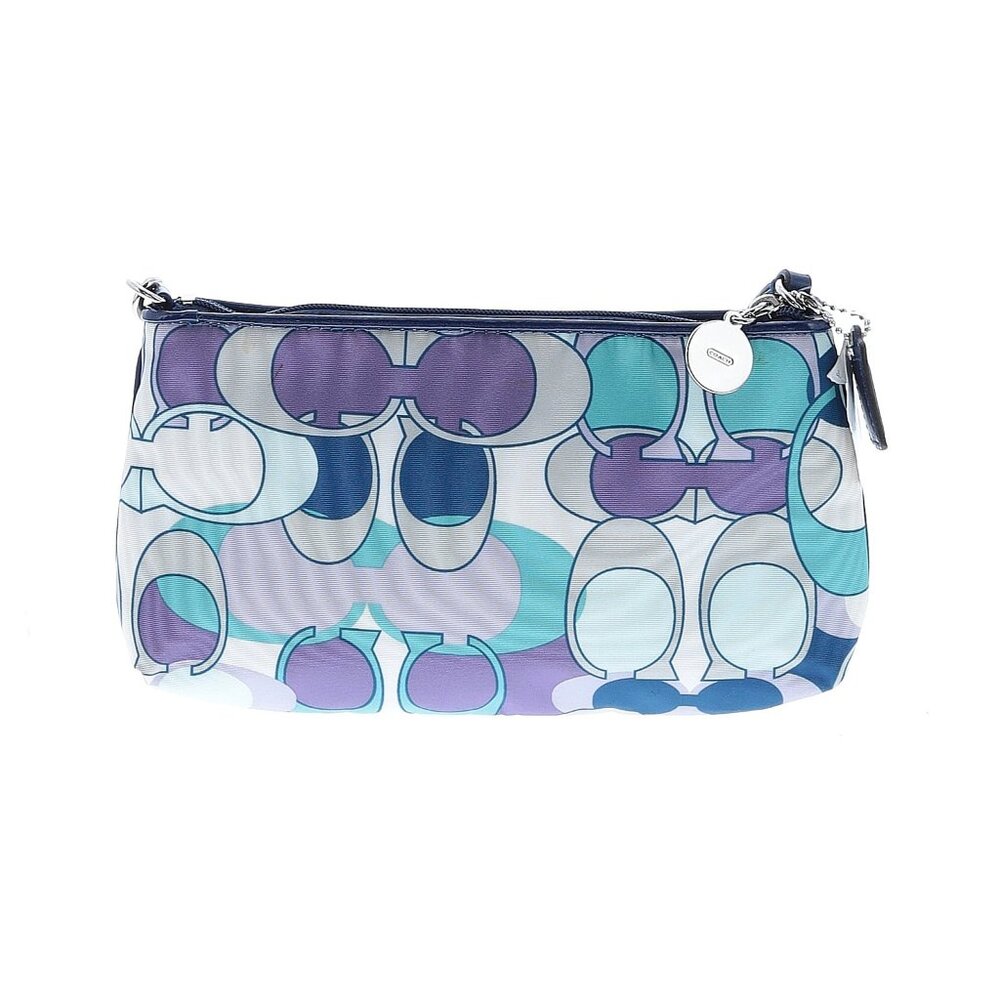 NWT Coach Daisy Kyra Scarf Logo Print Large Wristlet Clutch Rare Find - Picture 3 of 7